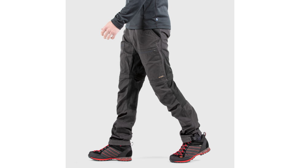 Fjallraven Abisko Lite Trekking Zip-Off Trouser - Mens, Dark Grey/Black, 46/Large, F12200175-30-550-46/L