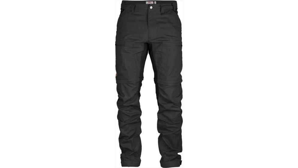 Fjallraven Abisko Lite Trekking Zip-Off Trousers - Men's-Dark Grey/Black-EU 46