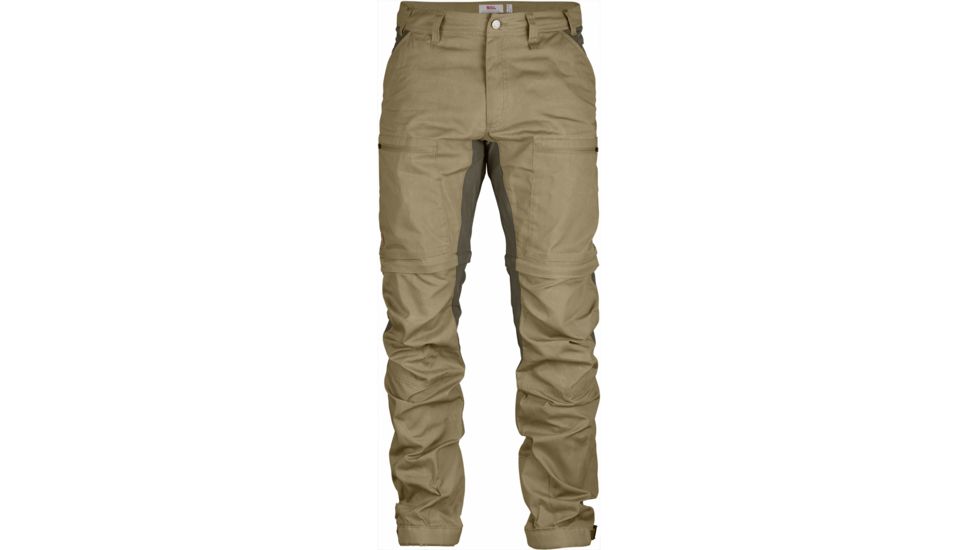 Fjallraven Abisko Lite Trekking Zip-Off Trousers - Men's-Sand/Tarmac-EU 48