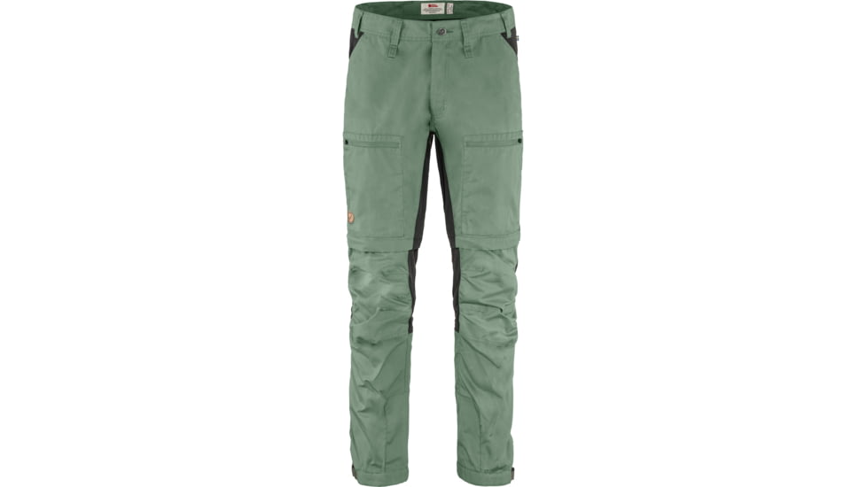 Fjallraven Abisko Lite Trekking Zip-off Trousers - Mens, Regular, Patina Green/Dark Grey, 54, F81535R-614-030-54