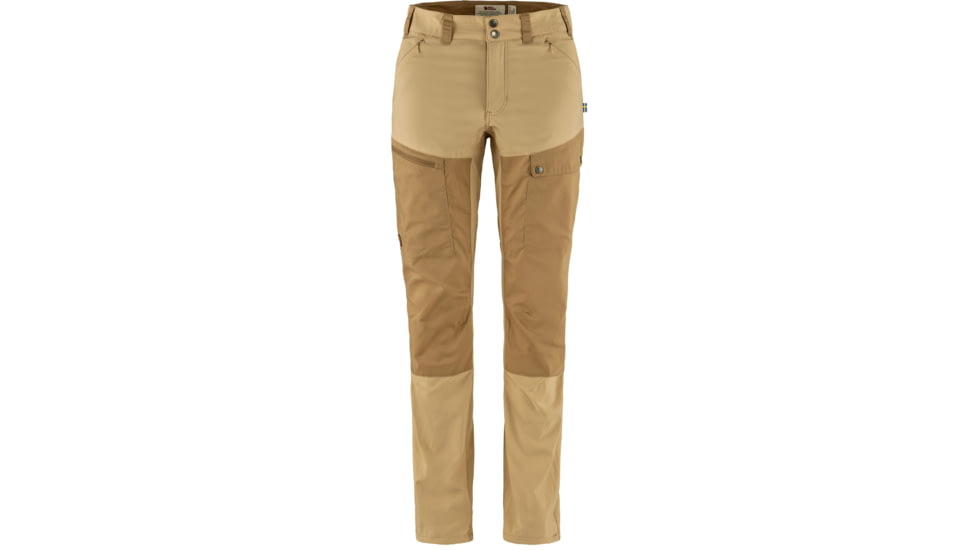 Fjallraven Abisko Midsummer Trousers - Womens, Dune Beige/Buckwheat Brown, 42, F89827-196-232-42