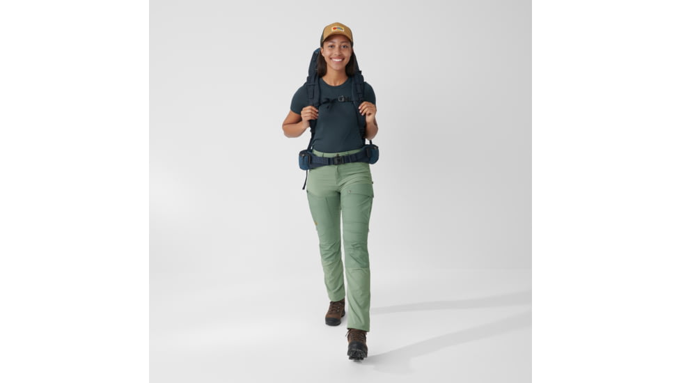 Fjallraven Abisko Midsummer Trousers - Womens, Jade Green/Patina Green, 42/Large, F14200151-613-614-42/L