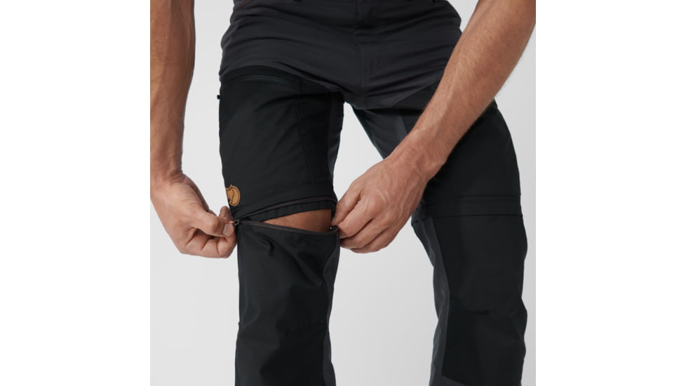 Fjallraven Abisko Midsummer Zip Off Trousers - Mens, Dark Grey/Black, 52, F81154-030-550-52