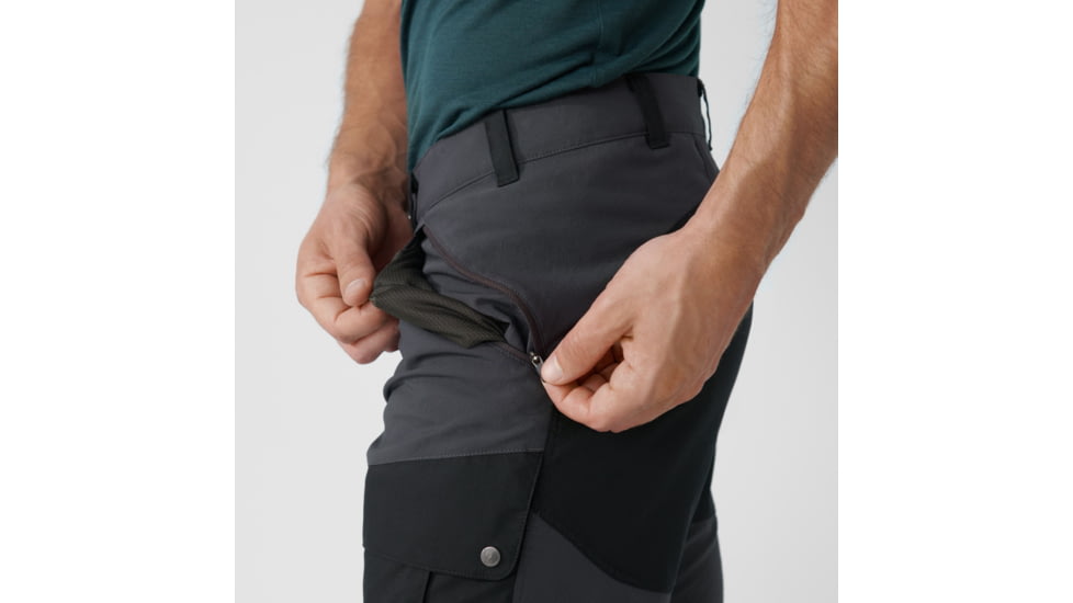 Fjallraven Abisko Midsummer Zip Off Trousers - Mens, Dark Grey/Black, 52, F81154-030-550-52