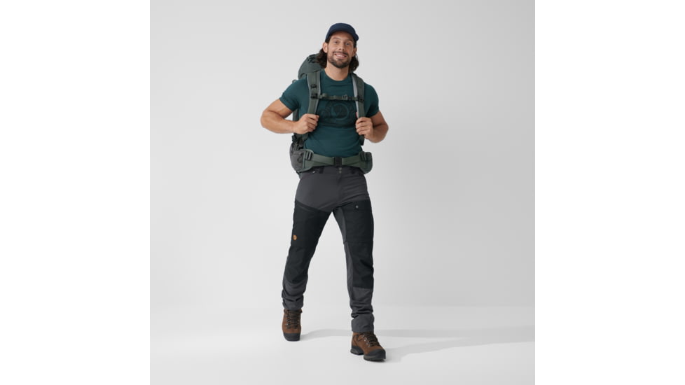 Fjallraven Abisko Midsummer Zip Off Trousers - Mens, Dark Grey/Black, 46/Large, F12200171-30-550-46/L