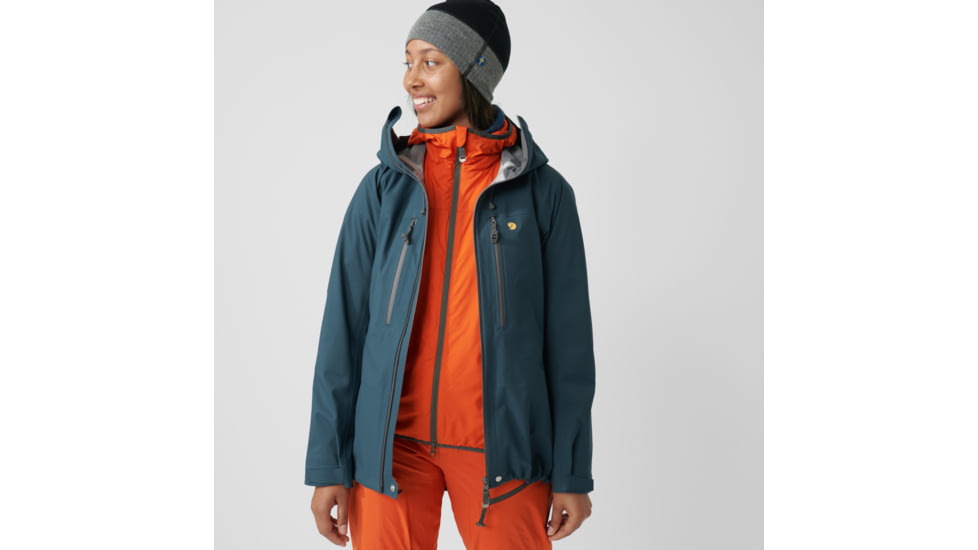 Fjallraven Bergtagen Eco-Shell Jacket - Womens, Mountain Blue, Extra Small, F86631-570-XS
