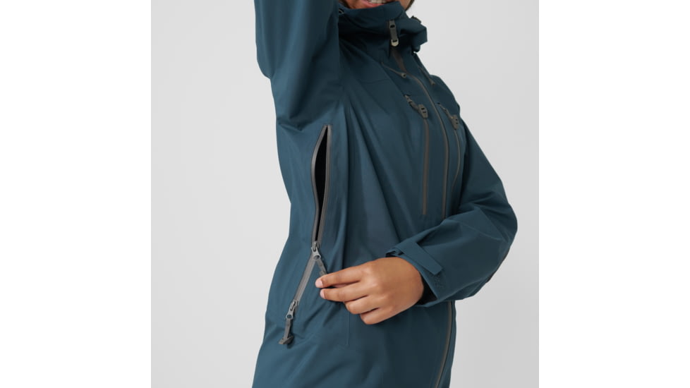 Fjallraven Bergtagen Eco-Shell Jacket - Womens, Mountain Blue, Extra Small, F86631-570-XS