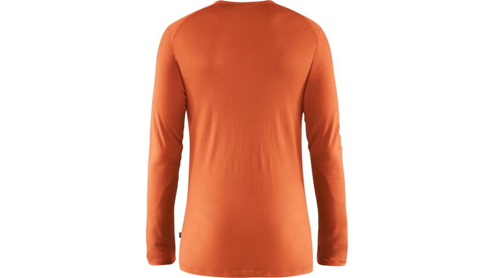 Fjallraven Bergtagen Thinwool LS - Mens, Hokkaido Orange, Small, F87405-208-S