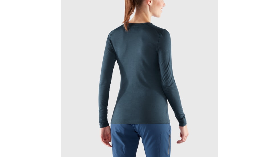 Fjallraven Bergtagen Thinwool LS - Womens, Black, Extra Large, F89886-550-XL