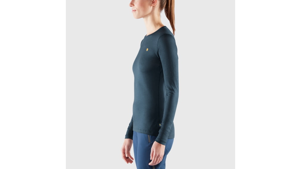 Fjallraven Bergtagen Thinwool LS - Womens, Black, Extra Large, F89886-550-XL
