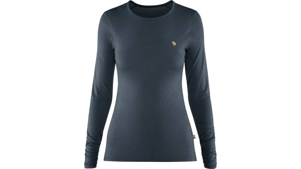 Fjallraven Bergtagen Thinwool LS - Womens, Mountain Blue, Large, F89886-570-L