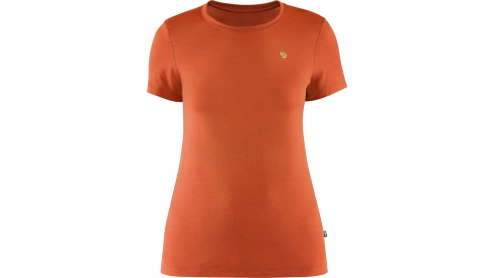 Fjallraven Bergtagen Thinwool SS - Womens, Hokkaido Orange, Extra Small, F84100-208-XS