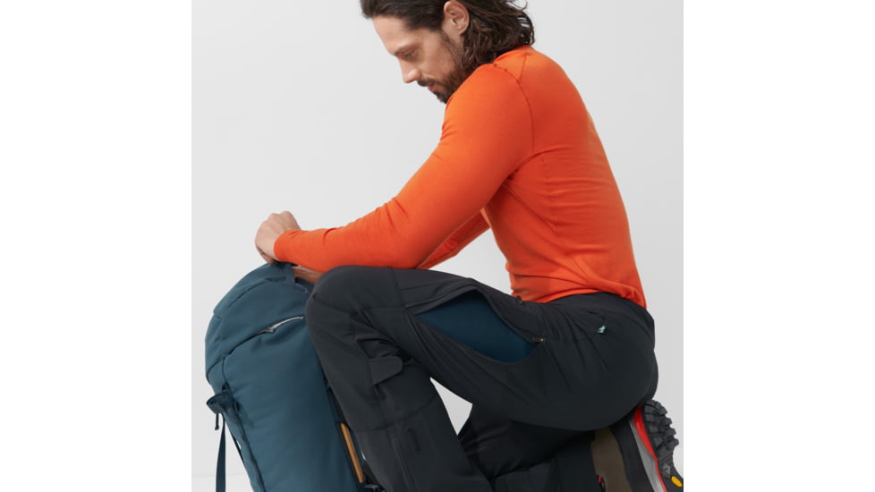 Fjallraven Bergtagen Touring Trousers - Mens, Black, 56, Regular, F86129-550-56/R