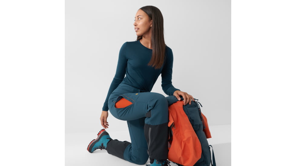 Fjallraven Bergtagen Touring Trousers - Womens, Mountain Blue, 42, Long, F86130-570-42/L