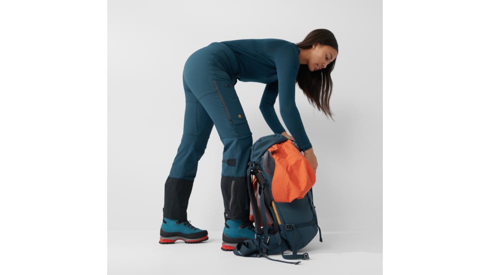 Fjallraven Bergtagen Touring Trousers - Womens, Mountain Blue, 42, Long, F86130-570-42/L