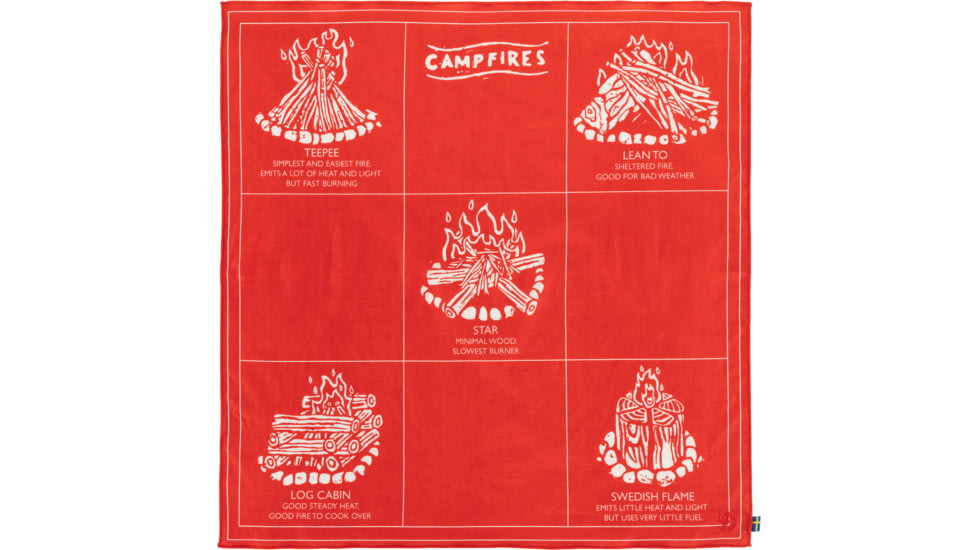 Fjallraven Campfire Bandana - Unisex, Flame Orange, One Size, F84784-214-OneSize