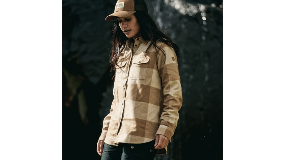 Fjallraven Canada Shirt - Womens, Buckwheat Brown-Light Beige, Extra Large, F90835-232-191-XL