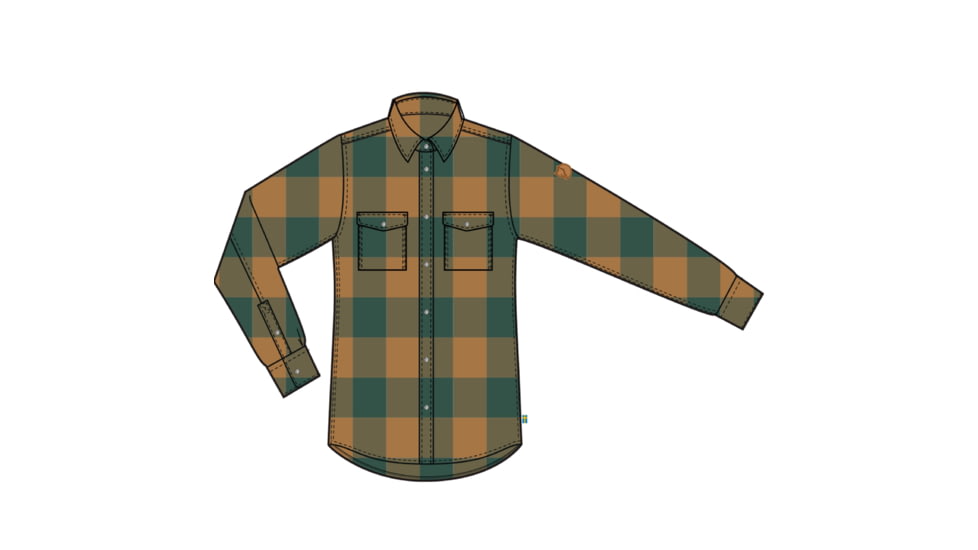 Fjallraven Canada Shirt - Womens, Deep Patina/Buckwheat Brown, Extra Large, F90835-679-232-XL