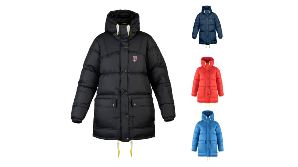 Fjallraven Expedition Down Jacket - Women's, Black, Navy, True Red, UN Blue
