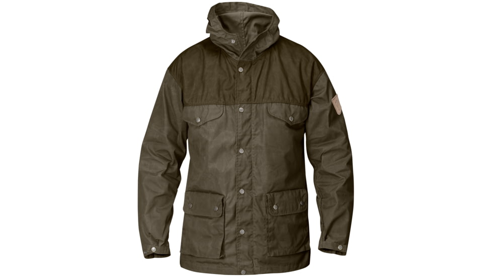 Fjallraven Greenland Jacket - Men's-Tarmac/Dark Olive-Medium