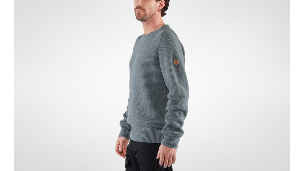 Fjallraven Greenland Re-Wool Crew Neck - Mens, Dark, Medium, F87227-356-M