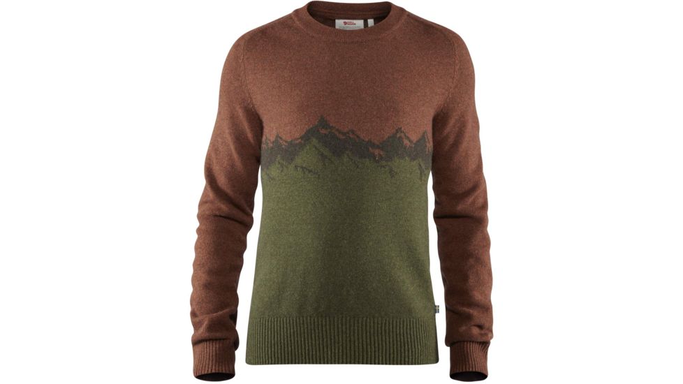 Fjallraven Greenland Re-Wool View Sweater - Mens, Autumn Leaf, Medium, F87225-215-M