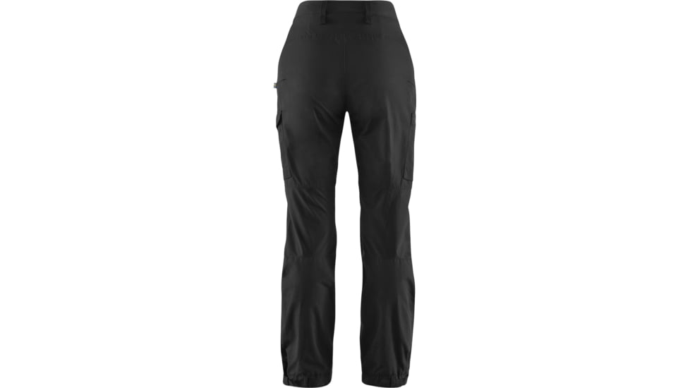 Fjallraven Kaipak Trousers Curved - Womens, Black, US 4/EU 36, Regular Inseam, F89829-550-36