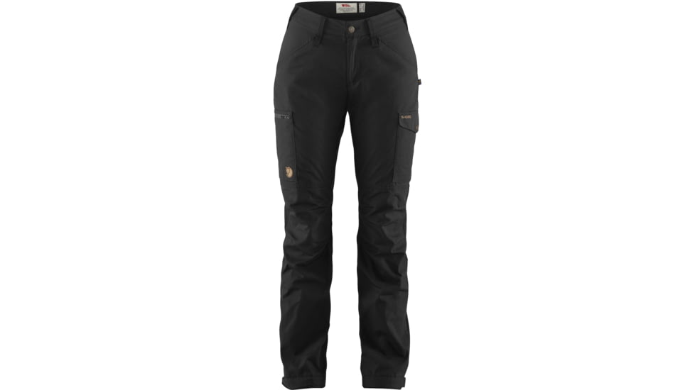 Fjallraven Kaipak Trousers Curved - Womens, Black, US 4/EU 36, Regular Inseam, F89829-550-36