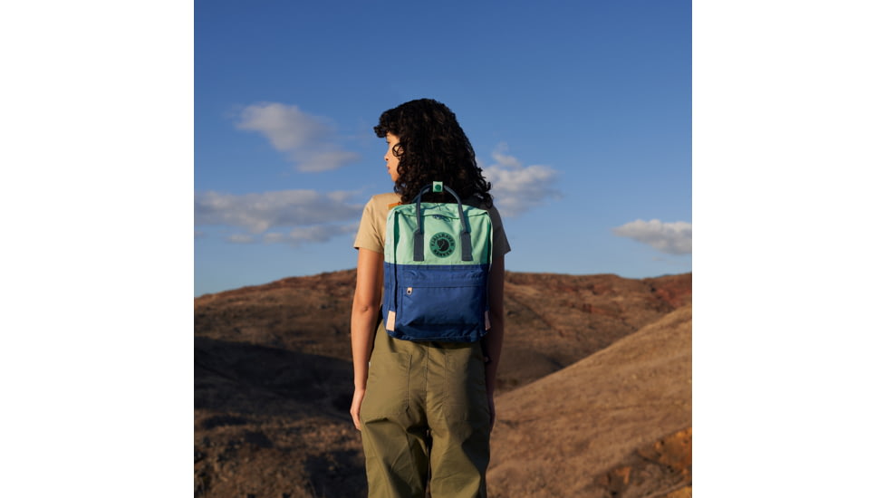 Fjallraven Kanken Art Backpack, Coast Line/Sky, One Size, F23615-981-982-OS