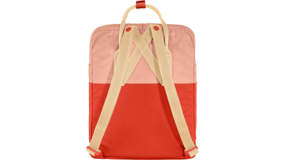 Fjallraven Kanken Art Backpack, Poppy Fields/Cotton Sky, One Size, F23615-983-984-OS