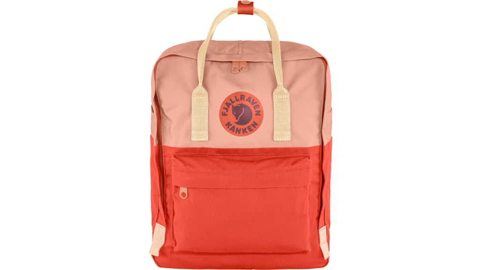 Fjallraven Kanken Art Backpack, Poppy Fields/Cotton Sky, One Size, F23615-983-984-OS
