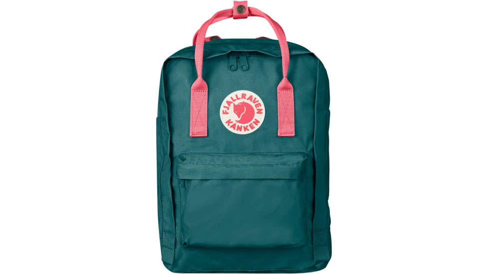 Fjallraven Kanken 13 Inch Laptop Backpack, Frost Green/Peach Pink