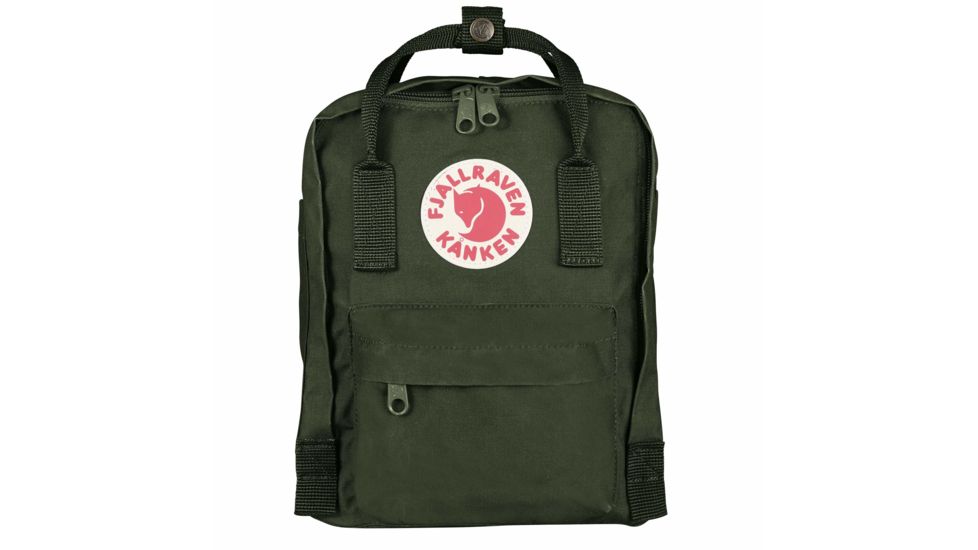 Fjallraven Kanken Mini Backpack, Forest Green, One Size, F23561-660-One Size