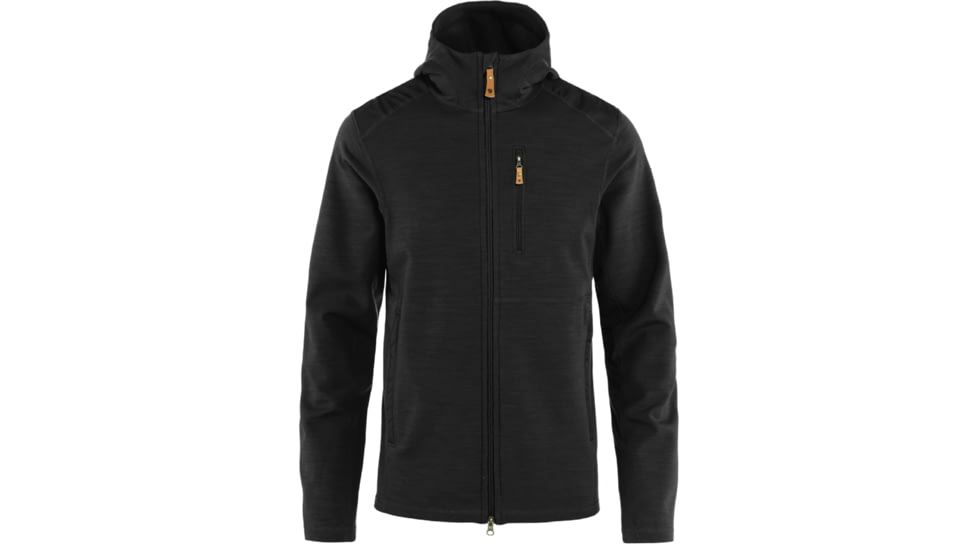 Fjallraven Keb Fleece Hoodie - Mens, Black, Extra Small, F81479-550-XS