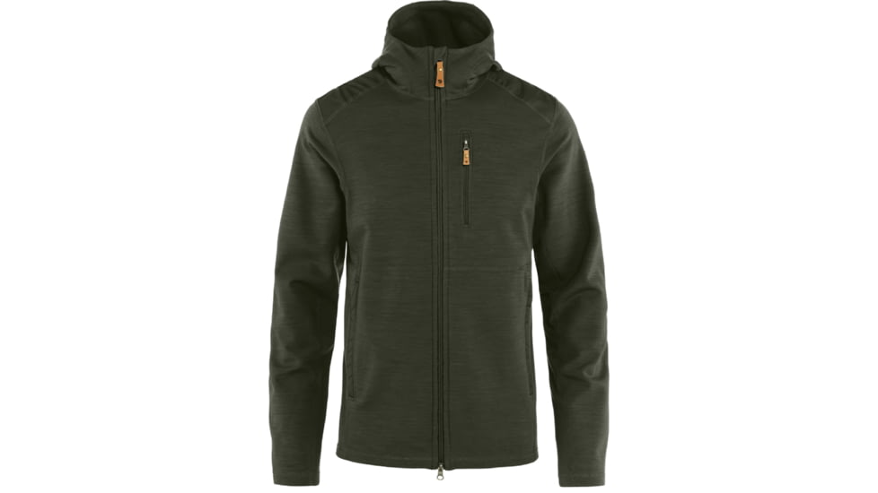 Fjallraven Keb Fleece Hoodie - Mens, Deep Forest, Large, F81479-662-L