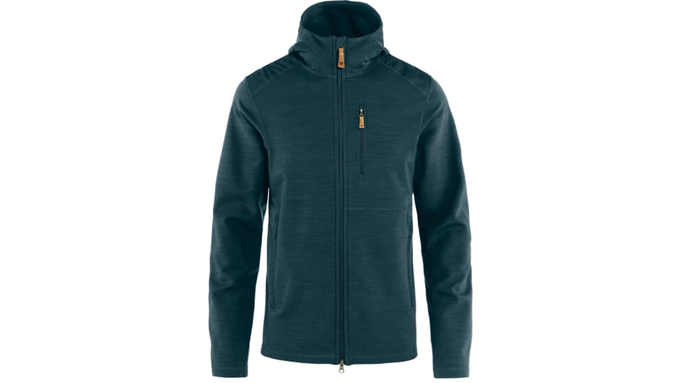 Fjallraven Keb Fleece Hoodie - Mens, Deep Sea, 2XL, F81479-574-XXL