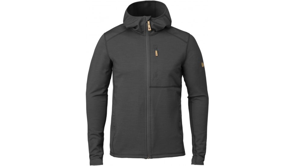 Fjallraven Keb Fleece Hoodie Mens, Dark Grey/Black, XS F81878-030-550-XS