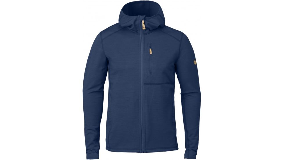 Fjallraven Keb Fleece Hoodie Mens, Blueberry, S F81878-535-S