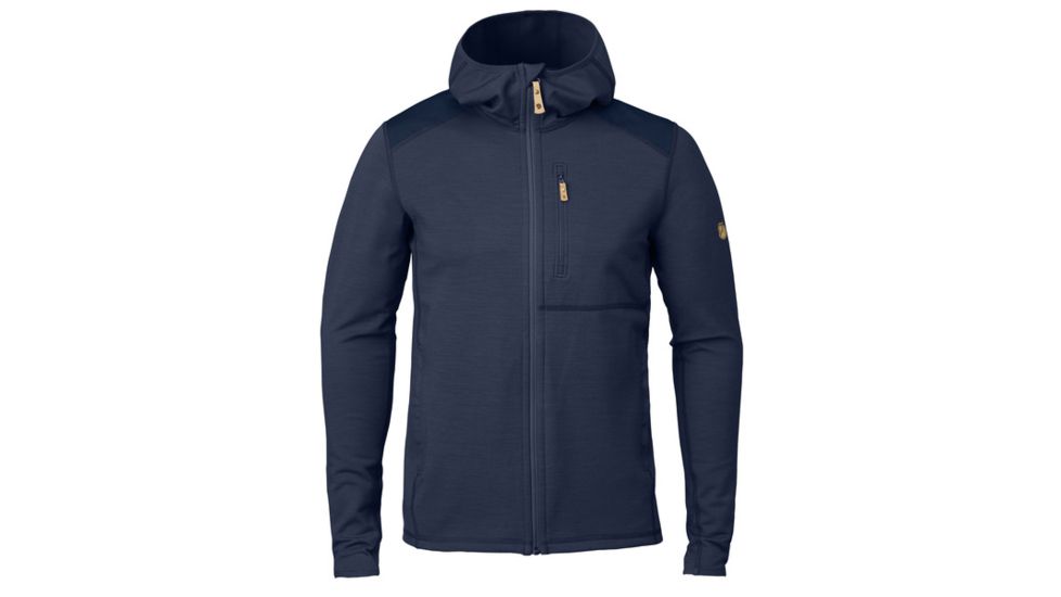 Fjallraven Keb Fleece Hoodie - Mens, Storm/Night Sky, Extra Small, F81878-638-575-XS