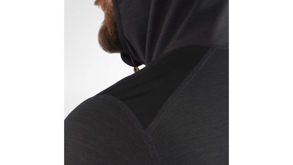 Fjallraven Keb Fleece Trekking Hoodie - Mens, Dark Grey-Black, Small, F81878-020-030-S