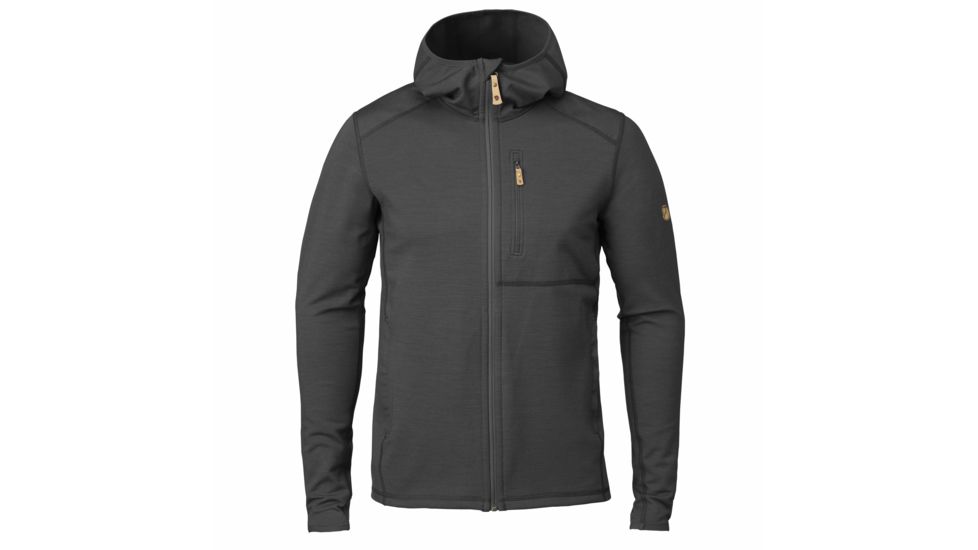 Fjallraven Keb Fleece Hoodie - Men's, Grey/Dark Grey, Small, F81878-020-030-S