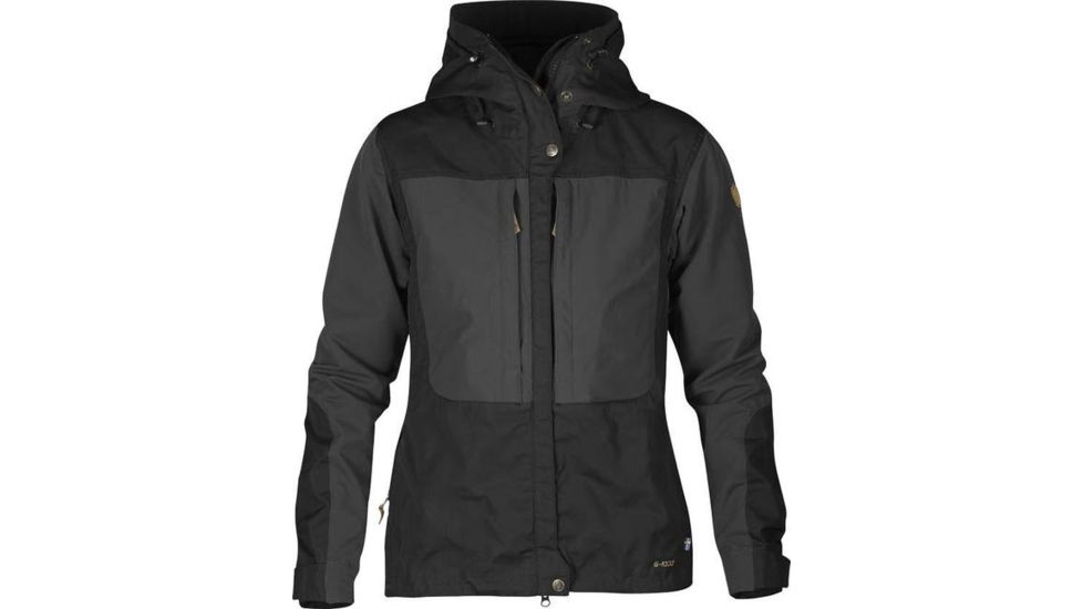 Fjallraven Keb Jacket - Womens, Black-Black, Extra Large, F89126-550-550-XL