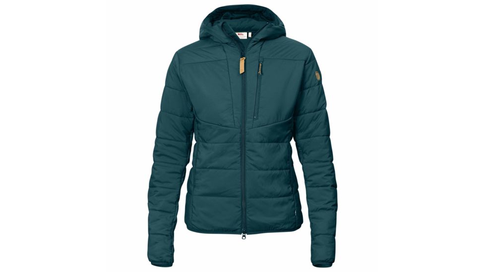 Fjallraven Keb Padded Hoodie - Womens, Glacier Green, XL, F89630-646-XL