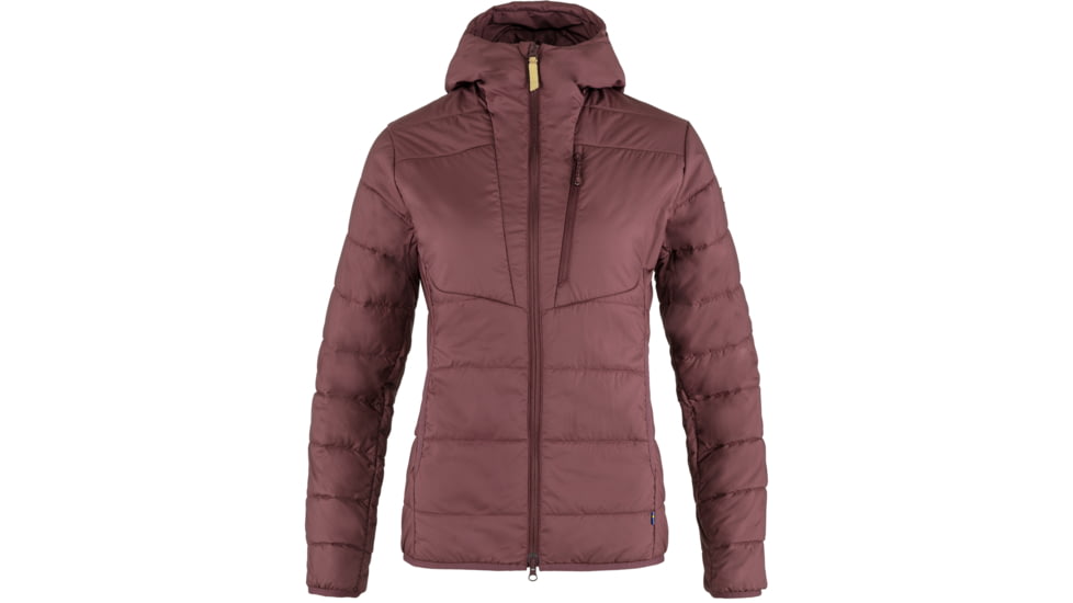 Fjallraven Keb Padded Hoodie - Womens, Port, Medium, F89630-357-M
