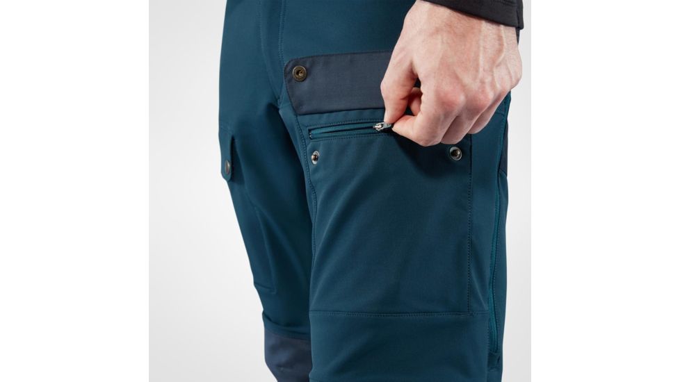 Fjallraven Keb Touring Trousers - Mens, Storm/Night Sky, 56 Waist, Long Inseam, F82283-638-575-56