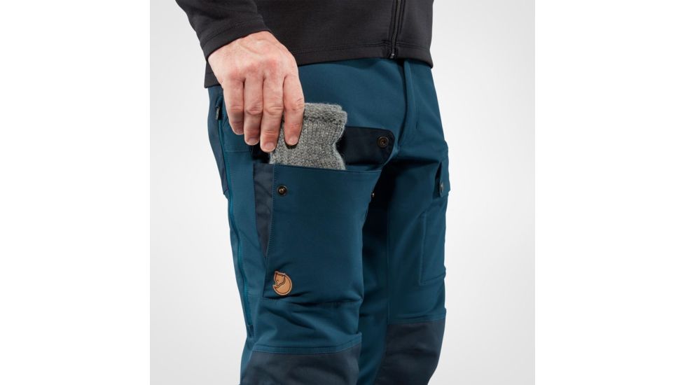 Fjallraven Keb Touring Trousers - Mens, Storm/Night Sky, 56 Waist, Long Inseam, F82283-638-575-56