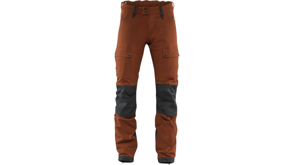 Fjallraven Keb Touring Trousers - Womens, Autumn Leaf/Stone Grey, US 6-8/EU 38, Regular Inseam, F89799-215-018-38-R