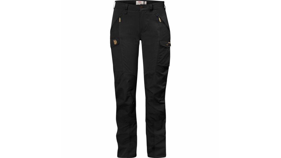 Fjallraven Nikka Curved Trousers - Women's, 44 Euro, 33 in Waist, Unhemmed Inseam, Black, F89638-550-44