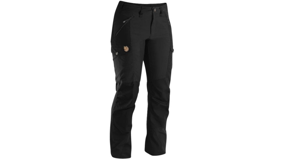 Fjallraven Nikka Trousers - Women's-Black-Raw Length-EU 36