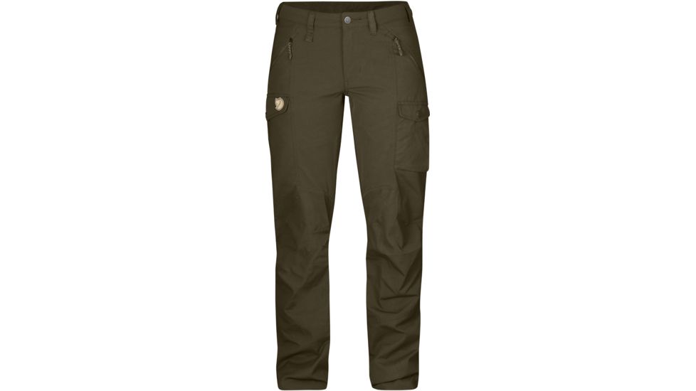 Fjallraven Nikka Trousers - Women's-Dark Olive-Regular Inseam-EU 42